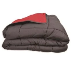 Couette Microfibre 400g/m² CALGARY Gris & Rouge 200x200cm -DODO Soldes Magasin couette microfibre 400g m calgary gris rouge 200x200cm 3120760069677 471210