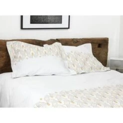 COUETTES ET CETERA Parure De Couette Art Déco - 1 Housse De Couette 220 X 240 Cm + 2 Taies 65 X 65 Cm - Gris Et Blanc -DODO Soldes Magasin couettes et cetera parure de couette art deco 1 housse de couette 220 x 240 cm 2 taies 65 x 65 cm gris et blanc 3701393700337 566331