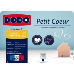 DODO Soldes Magasin -DODO Soldes Magasin dodo couette petit coeur 140 x 200 cm blanc 3307419511187 731022