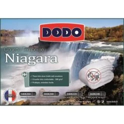 DODO Couette Tempérée 300g/m² Anti-acariens NIAGARA 220x240 Cm Blanc -DODO Soldes Magasin dodo couette temperee 300g m anti acariens niagara 220x240 cm blanc 3307413011232 426129