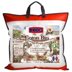 DODO Soldes Magasin -DODO Soldes Magasin dodo oreiller coton bio 60 x 60 cm blanc 3307418054425 427226