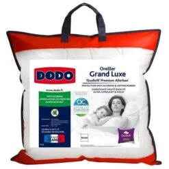 DODO Oreiller Grand Luxe Quallofil Allerban 60x60 Cm Blanc