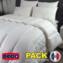 DODO Pack COLUMBIA - 1 Couette Chaude 240x260cm + 2 Oreillers 60x60cm -DODO Soldes Magasin dodo pack columbia 1 couette chaude 240x260cm 2 oreillers 60x60cm 3307410008488 659894