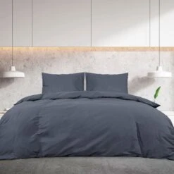 Ensemble De Housse De Couette Anthracite 140x200 Cm Microfibre -DODO Soldes Magasin ensemble de housse de couette anthracite 140x200 cm microfibre 3666722873888 1472395