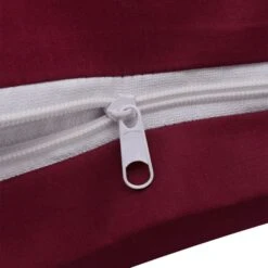 Ensemble De Housse De Couette Coton Bordeaux 155x200/80x80 Cm -DODO Soldes Magasin ensemble de housse de couette coton bordeaux 155x200 80x80 cm 8718475959410 1268664