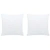 Garnitures De Coussin 2 Pcs 45x45 Cm Blanc