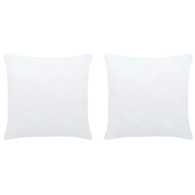 Garnitures De Coussin 2 Pcs 45x45 Cm Blanc 3 Garnitures De Coussin 2 Pcs 45x45 Cm Blanc
