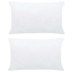 Garnitures De Coussin 2 Pcs 60x40 Cm Blanc