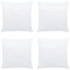 Garnitures De Coussin 4 Pcs 45x45 Cm Blanc
