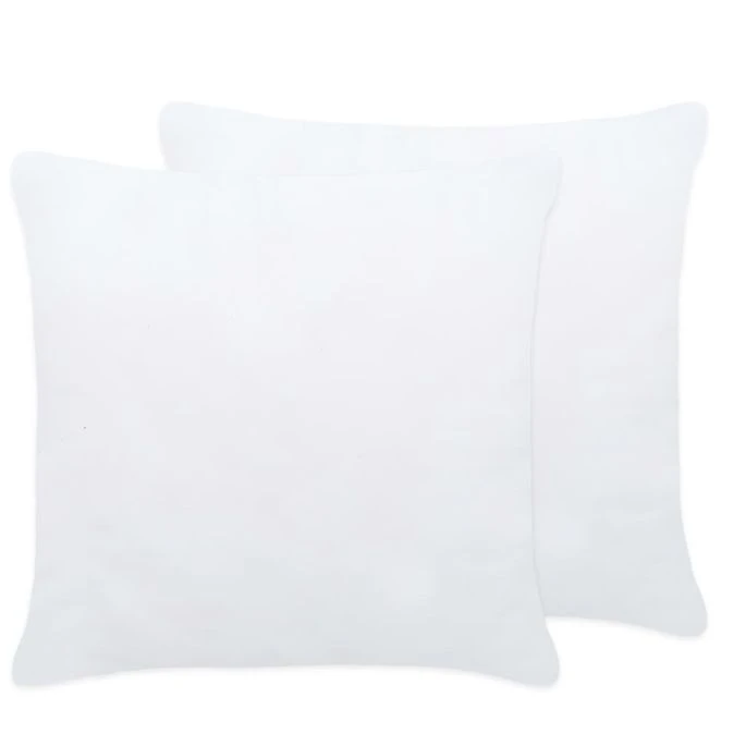 Garnitures De Coussin 4 Pcs 50x50 Cm Blanc 4 Garnitures De Coussin 4 Pcs 50x50 Cm Blanc – Image 2