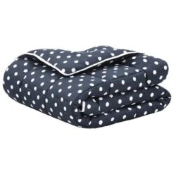 Jeu De Couette 3 Pcs Tissu Bleu Foncé 200x220/80x80 Cm -DODO Soldes Magasin jeu de couette 3 pcs tissu bleu fonce 200x220 80x80 cm 3666722519540 587546