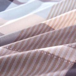 Jeu De Housse De Couette Carreaux Kaki 155x200/80x80 Cm 2 -DODO Soldes Magasin jeu de housse de couette carreaux kaki 155x200 80x80 cm 8718475595243 617789