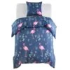 Jeu De Housse De Couette Flamant Bleu/rose 155x220/80x80 Cm -DODO Soldes Magasin jeu de housse de couette flamant bleu rose 155x220 80x80 cm 8718475608868 731363