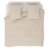 Jeu De Housse De Couette Molleton Beige 200x220/80x80 Cm