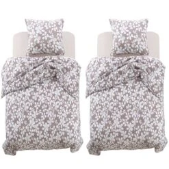 Jeu De Housse De Couette Motif Floral 135x200/80x80 Cm