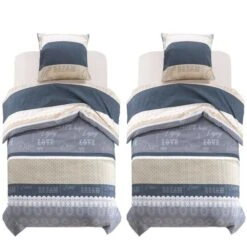 Jeu De Housse De Couette Motif Floral 140x220/60x70 Cm 3