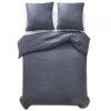 Jeu Housse De Couette Satin De Coton Anthracite 200x220/80x80cm -DODO Soldes Magasin jeu housse de couette satin de coton anthracite 200x220 80x80cm 8718475515838 1268810