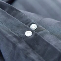 Jeu Housse De Couette Satin De Coton Anthracite 200x220/80x80cm -DODO Soldes Magasin jeu housse de couette satin de coton anthracite 200x220 80x80cm 8718475515838 1268812