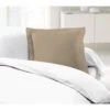LOVELY HOME Lot De 2 Taies D'Oreillers 100% Coton 63x63 Cm - Beige -DODO Soldes Magasin lovely home lot de 2 taies d oreillers 100 coton 63x63 cm beige 5037632612962 461665