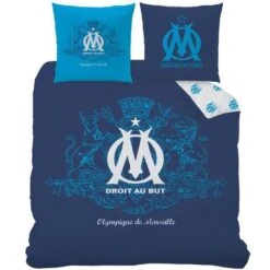 OM Housse De Couette + 2 Taies - 240 X 220 Cm - Blason