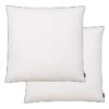 Oreiller 2 Pcs Remplissage De Duvet Léger 80 X 80 Cm Blanc