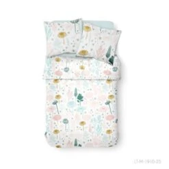 TODAY Parure De Lit 2 Personnes 220X240 Coton Imprime Blanc Floral SUNSHINE