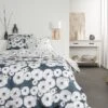 Parure De Lit Sunshine - 2 Personnes - 220 X 240 Cm - 100% Coton - Blanc Motif Floral - TODAY -DODO Soldes Magasin parure de lit sunshine 2 personnes 220 x 240 cm 100 coton blanc motif floral today 3574641155001 1343770