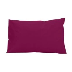 SOLEIL D'OCRE Lot De 2 Taies D'oreiller 100% Coton 50x75 Cm Cassis