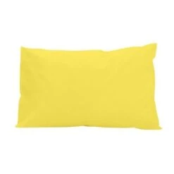 SOLEIL D'OCRE Lot De 2 Taies D'oreiller 100% Coton 50x75 Cm Jaune