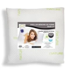 SOLEIL D'OCRE Oreiller A Mémoire De Forme 60x60 Cm Blanc