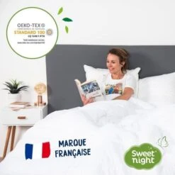 SWEET NIGHT Protege Matelas Imperméable Anti-acariens Traitement Végétal Greenfirst - 180 X 200 Cm - Blanc -DODO Soldes Magasin sweet night protege matelas impermeable anti acariens traitement vegetal greenfirst 180 x 200 cm blanc 3377720104729 759836