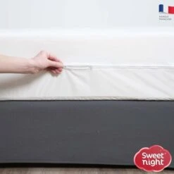 SWEET NIGHT Rénove Matelas Imperméable - 90 X 190/200 Cm - Blanc -DODO Soldes Magasin sweet night renove matelas impermeable 90 x 190 200 cm blanc 3377720105153 748678