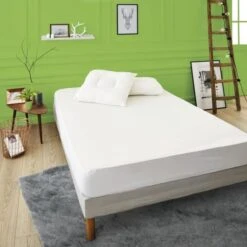 SWEETHOME Protege-matelas 100% Coton - Anti-acariens - 140x190 /200 Cm -DODO Soldes Magasin sweethome protege matelas 100 coton anti acariens 140x190 200 cm 3377720104170 513947
