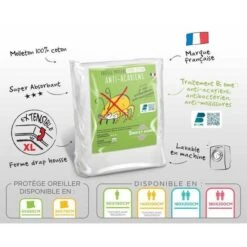 SWEETHOME Protege-matelas 100% Coton - Anti-acariens - 90x190 /200 Cm -DODO Soldes Magasin sweethome protege matelas 100 coton anti acariens 90x190 200 cm 3377720104163 513667