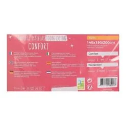 SWEETNIGHT Protege-matelas CHLoe AEGIS 100% Coton Anti-acariens 140x190 / 200 Cm - Blanc -DODO Soldes Magasin sweetnight protege matelas chloe aegis 100 coton anti acariens 140x190 200 cm blanc 3377720089668 513970