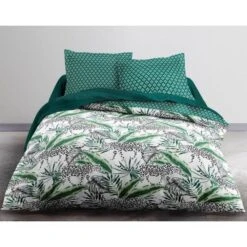 TODAY Parure De Couette Sunshine #2.7 - 100% Coton - 220 X 240 Cm - Vert Et Blanc -DODO Soldes Magasin today parure de couette sunshine 2 7 100 coton 220 x 240 cm vert et blanc 3574641032630 425178