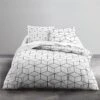 TODAY Parure De Lit Coton 2 Personnes - 220x240 Cm - Imprimé Blanc Raphael