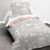 TODAY Parure De Lit Enfant Kids First 1.12 - 1 Personne - Housse De Couette 140 X 200 Et 1 Taie D'oreiller 63 X 63 - Imprimé Gris