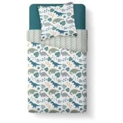 TODAY Parure De Lit Enfant Kids First 1.3 - 1 Personne - Housse De Couette 140 X 200 Et 1 Taie D'oreiller 63 X 63 Cm - Imprimé Blanc -DODO Soldes Magasin today parure de lit enfant kids first 1 3 1 personne housse de couette 140 x 200 et 1 taie d oreiller 63 x 63 cm imprime blanc 3574641077365 749587