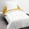 TODAY Parure De Lit Enfant Kids First 1.9 - 1 Personne - Housse De Couette 140 X 200 Et 1 Taie D'oreiller 63 X 63 - Imprimé Blanc