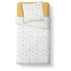 TODAY Parure De Lit Enfant Kids First 1.9 - 1 Personne - Housse De Couette 140 X 200 Et 1 Taie D'oreiller 63 X 63 - Imprimé Blanc -DODO Soldes Magasin today parure de lit enfant kids first 1 9 1 personne housse de couette 140 x 200 et 1 taie d oreiller 63 x 63 imprime blanc 3574641077426 784301