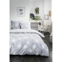 TODAY Parure De Lit Mawira 1.18 - 1 Housse De Couette 240 X 260 Cm Et 2 Taies D'oreiller 63 X 63 Cm - 100% Coton - Blanc