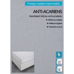 TODAY Protege Matelas / Alese Imperméable Anti-Acariens 160x200cm - 100% Coton -DODO Soldes Magasin today protege matelas alese impermeable anti acariens 160x200cm 100 coton 3574641009182 428705